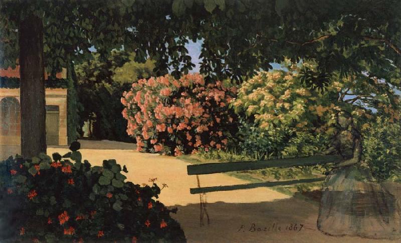 Frederic Bazille The Oleanders oil painting picture